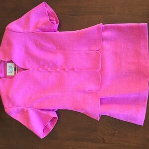 Pink Le Suit 4 Petite Skirt Suit